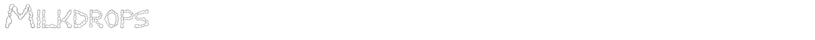 Milkdrops Cold font preview